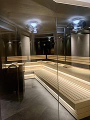 Teil der Saunalandschaft im Posthotel Achenkirch (©Foto: Posthotel Achenkirch)